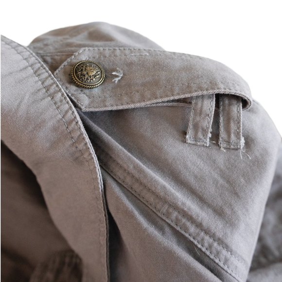 Juicy Couture Gray Military Style Jacket Size Medium Peacoat / Short Coat - Picture 10 of 16